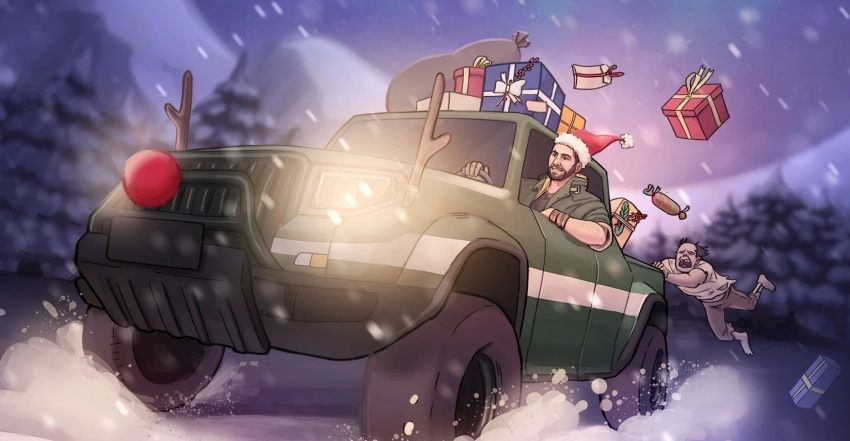 Игровые студии продолжают задаривать геймеров открытками с любимыми героями к Новому году